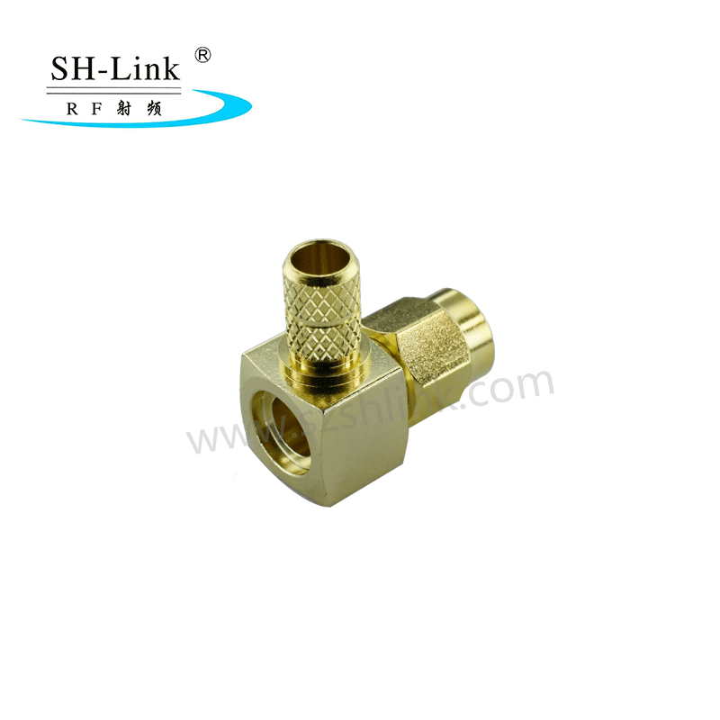 RF 90 degrees SMA coaxial male connector for RG316 RG174 cable